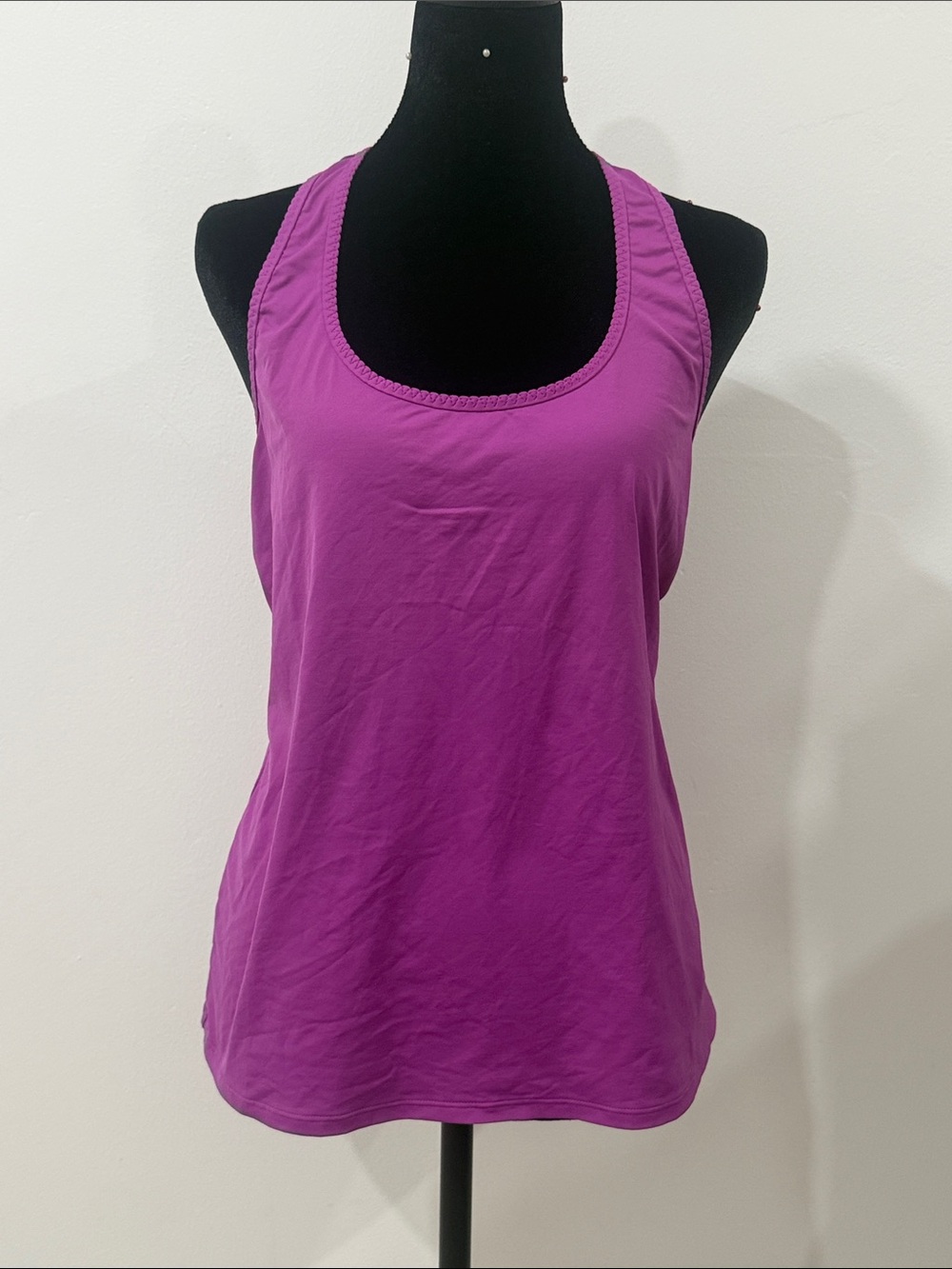 Land’s End Magenta Swim Racerback Tank